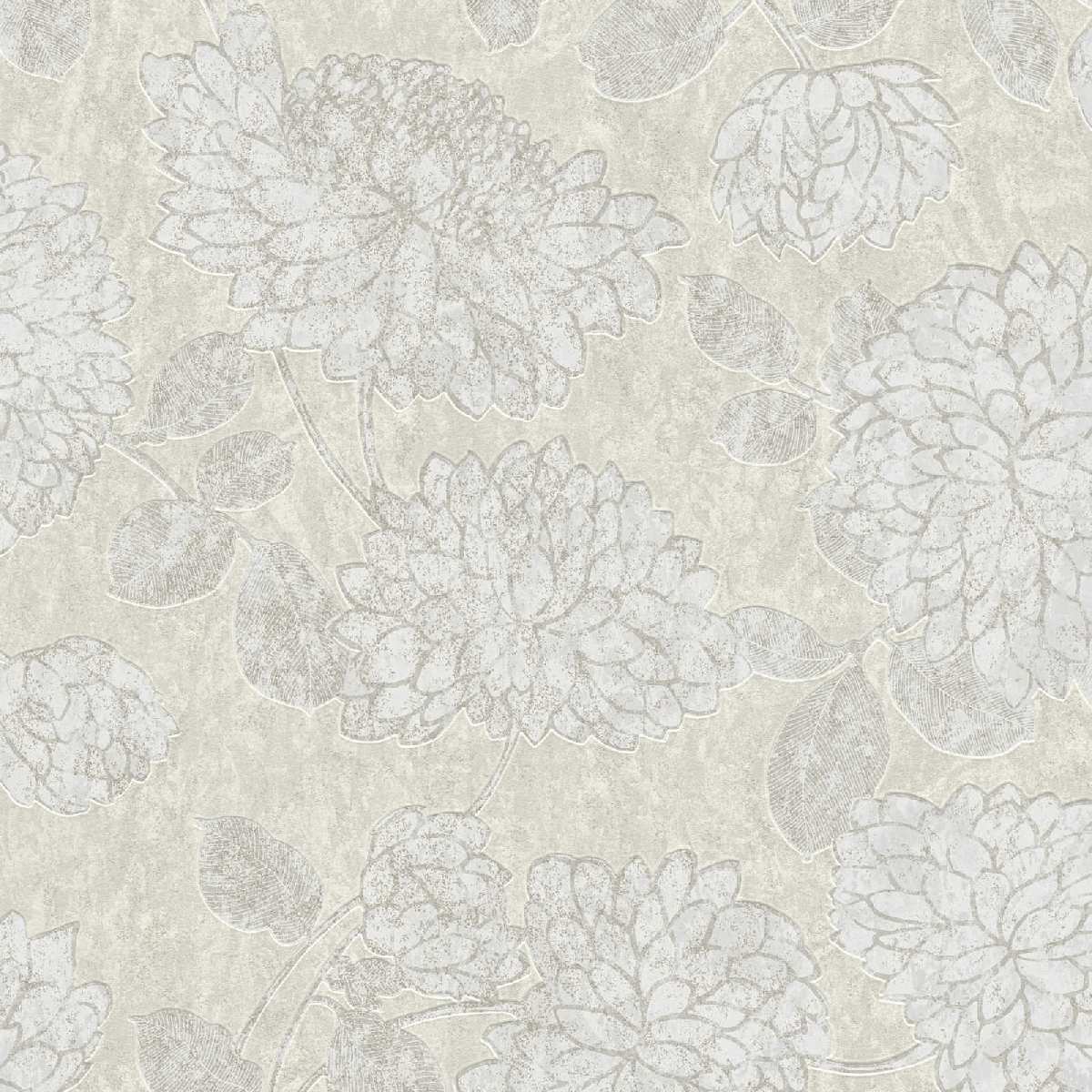 Vliestapete Attractive II 390252 - Floral Muster - Beige, Weiß